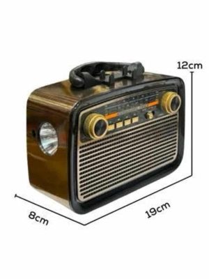 Nostaljik Radyo Bluetooth Bağlantılı Müzik Kutusu Ahşap