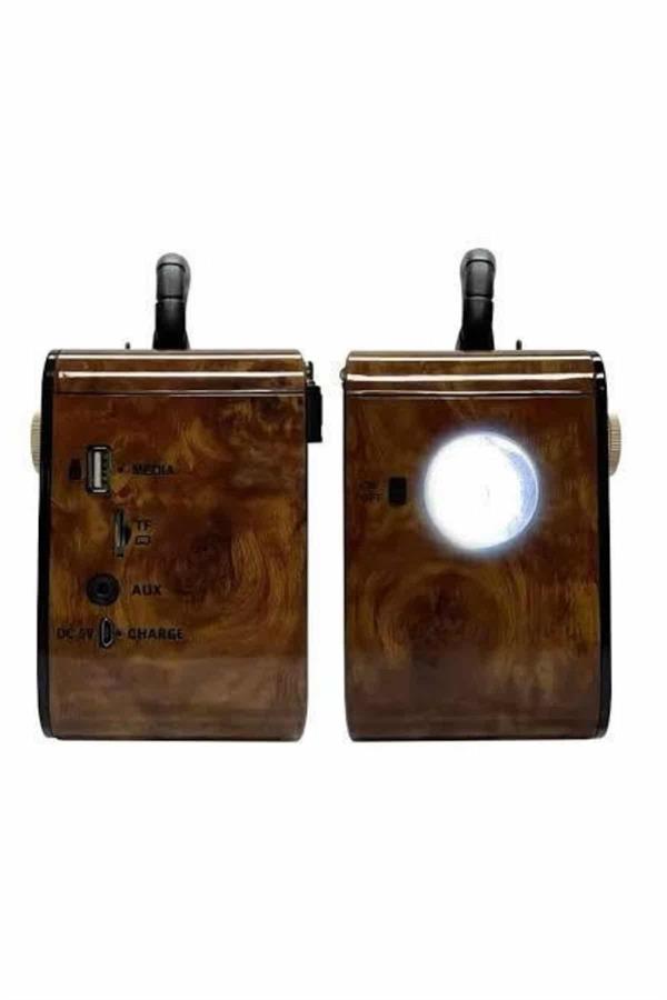 Compressed by jpeg-recompress Nostaljik Radyo Bluetooth Bağlantılı Müzik Kutusu Ahşap - Görsel 4