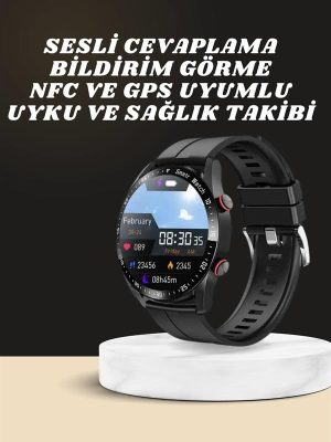 Yeni Model Akıllı Saat GPS Uyumlu Uyku ve Sağlık Takibi Sesli Görüşme