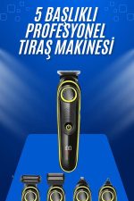 Tıraş Makinesi Şarjlı 5 Başlıklı Burun ve Kulak Temizleme - Görsel 2