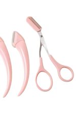 Taraklı Kaş Bıyık Makası Ve Kaş Ustura Seti Kaş Bıyık Tüy Alma Epilasyon Aleti 2'li Set - Görsel 3