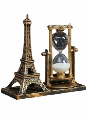 Masa Biblosu Dekoratif Süs Kum Saati Eyfel Kulesi Hediyelik Kum Saati