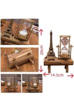 Masa Biblosu Dekoratif Süs Kum Saati Eyfel Kulesi Hediyelik Kum Saati - Görsel 4