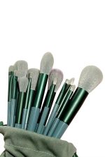 13 Parça Makyaj Fırça Seti Far Fırçası Allık Fırçası Yumuşak Uçlu - Görsel 4