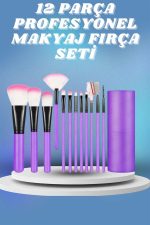 12 Parça Yumuşak Uçlu Makyaj Fırça Set-Göz ve Yüz Makyajı İçin Fırça Seti Profesyonel Makyaj Seti - Görsel 2