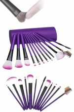 12 Parça Yumuşak Uçlu Makyaj Fırça Set-Göz ve Yüz Makyajı İçin Fırça Seti Profesyonel Makyaj Seti - Görsel 5