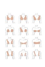 Toparlayıcı Göğüs Bandı Şekillendirici Ten Rengine Uygun Esnek Hassas Ciltlere Uygun - Görsel 3