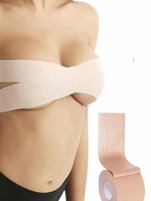 Toparlayıcı Göğüs Bandı Şekillendirici Ten Rengine Uygun Esnek Hassas Ciltlere Uygun