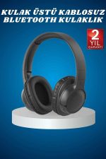 Kulak Üstü Kablosuz Bluetooth Kulaklık Yüksek Ses Kaliteli ANC Özelliği - Görsel 2