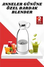 Anneler Gününe Özel Hediye Bardak Blender Paslanmaz Çelik Bıçaklı - Görsel 2