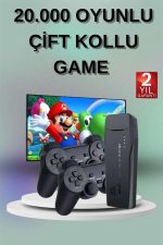 2 Kollu Kablosuz 2.4G Retro Oyunlar 4k Game Stick 3500 Oyun Atari - Görsel 2