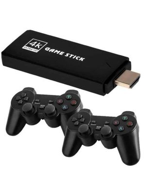 2 Kollu Kablosuz 2.4G Retro Oyunlar 4k Game Stick 3500 Oyun Atari