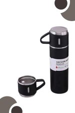 3 Bardaklı Termos Seti Anneler Gününe Özel Hediye Taşınabilir Sızdırmaz Isı Koruyucu - Görsel 4