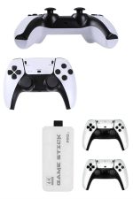 Çift Oyun Kollu 4K HD Ekran Nostaljik 20.000 Oyunlu Beyaz Game Stick - Görsel 5