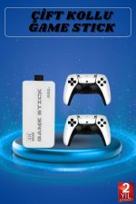 Game Stick 4K Retro Çift Kollu Atari Oyunlari +20000 Oyunlu Konsol Nostalji - Görsel 2