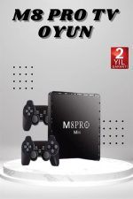 M8 PRO Mini 2.4G 10K ultra HD 64 GB TV BOX Android TV GAME BOX  2 Adet Oyun Konsolu - Görsel 2