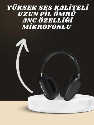 Kulak Üstü Kulaklık Pro9 ve Yeni Nesil Akıllı Saat Android ve İOS Uyumlu ANC Özelliği