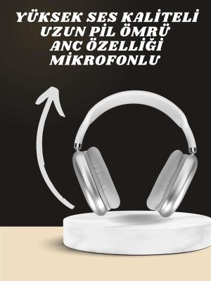 Kulak Üstü P9 Kablosuz Bluetooth Kulaklık ve 7 Kordonlu Akıllı Saat