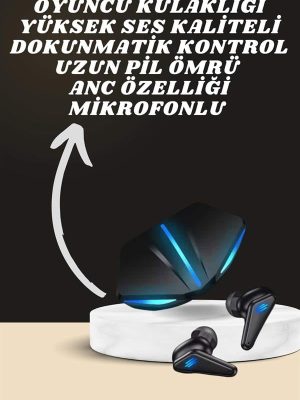 7 Kordonlu Akıllı Saat Ve Oyuncu Kulaklığı ANC Özelliği Kulak İçi Mikrofonlu Sesli Görüşme