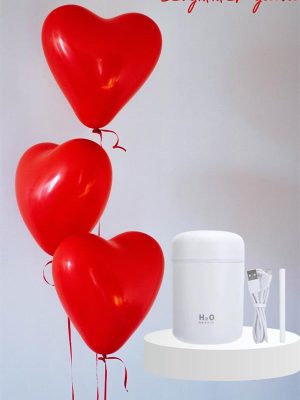 Sevgiliye Hediye Led Işıklı Hava Nemlendirici USB Şarjlı Sevgiliye Özel