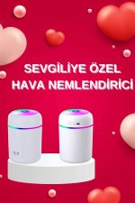 Sevgiliye Hediye Led Işıklı Hava Nemlendirici USB Şarjlı Sevgiliye Özel - Görsel 2