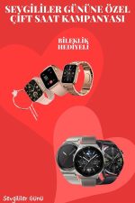 Sevgiliye Özel Yeni Nesil Akıllı Saat Çiftlere Özel Kampanya Çift Saatleri - Görsel 2