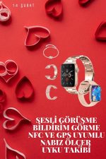 Sevgiliye Özel Yeni Nesil Akıllı Saat Çiftlere Özel Kampanya Çift Saatleri