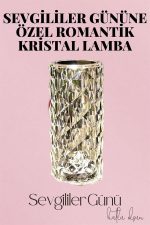 Sevgililer Gününe Özel Romantik Kristal Gece Lambası Sevgiliye Hediye - Görsel 2