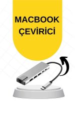 Macbook Pro/air Uyumlu USB Type-C 8 In 1 Hub Dönüştürücü Çevirici Çoklayıcı USB Hdmı Micro Sd 8 Girişli - Görsel 2