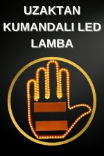 Led Işık El İşareti Araç Camı İçin Uzaktan Kumandalı - Görsel 2