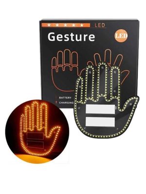 Led Işık El İşareti Araç Camı İçin Uzaktan Kumandalı