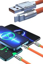 Android ve İOS Uyumlu 180 Derece Type-c Şarj Kablosu - Görsel 4