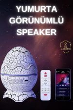 Dinozor Speaker Renk Değiştirme Projeksiyon Modu Bluetooth Hoparlör Gece Lambası - Görsel 2