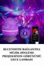 Dinozor Speaker Renk Değiştirme Projeksiyon Modu Bluetooth Hoparlör Gece Lambası