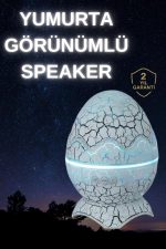 Dinozor Yumurtası Gece Masa Lambası Bluetooth Hoparlör 14 Renk Seçeneği - Görsel 2