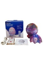 Dinozor Yumurtası Gece Masa Lambası Bluetooth Hoparlör 14 Renk Seçeneği - Görsel 3