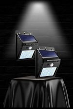 Güneş Enerjili Sensörlü Duvar Lambası Bahçe Lamba Suya Dayanıklı Bahçe Aydınlatma - Görsel 2