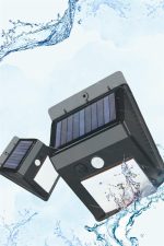 Güneş Enerjili Sensörlü Duvar Lambası Bahçe Lamba Suya Dayanıklı Bahçe Aydınlatma - Görsel 4