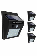 Solar Sensörlü Duvar Lambası Bahçe Lamba 20 Led Işık - Görsel 4