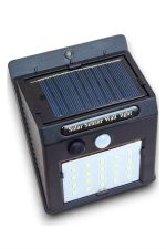 Solar Sensörlü Duvar Lambası Bahçe Lamba 20 Led Işık - Görsel 5