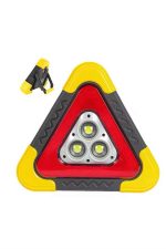 Reflektör Güneş Panelli Solarlı Şarjlı Üçgen Işıklı Trafik Reflektör Fener - Görsel 5