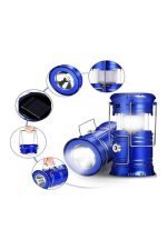 Büyük Boy Güneş Enerjili Kamp Feneri Işıldak Lamba USB Şarjlı - Görsel 4