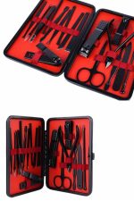 17 Parça Manikür Seti Taşınabilir Özel Çantalı El ve Ayak Bakımı Tırnak Batığı Temizleme - Görsel 5