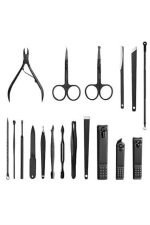 17 Parça Manikür Seti El ve Ayak Bakımı Törpü Cımbız Tırnak Temizleme - Görsel 3