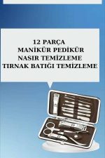 12 Parça El Ayak Temizleme Pense Kir Temizleme Aparatı Kaş Cımbızı - Görsel 4