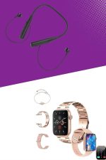 Kablolu Bluetooth Kulaklık ve Kadınlara Özel Bileklik Hediyeli Yeni Nesil Akıllı Saat 3 Kordonlu - Görsel 4