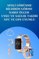 3 Kordonlu Dokunmatik Ekran Akıllı Saat ve 2.Nesil Kablosuz Bluetooth Kulaklık ANC/ENC - Görsel 3