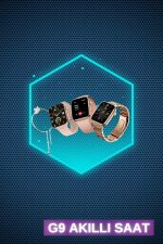 Kadınlar İçin 3 Kordonlu Akıllı Saat ve Dijital Göstergeli Powerbankli Bluetooth Kulaklık Dokunmatik Kontrol - Görsel 3