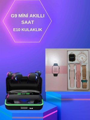 Kadınlara Özel Bileklik Hediyeli Akıllı Saat ve Dijital Göstergeli ANC Özellikli Bluetooth Kulaklık