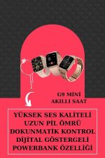 Aksesuar Hediyeli Akıllı Saat ve Dijital Göstergeli Powerbankli Bluetooth Kulaklık - Görsel 3